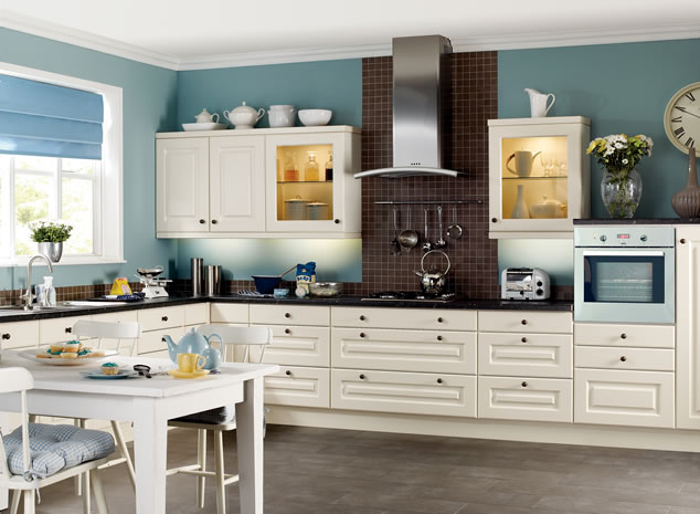 Decoratve Addition to Your Kitchen with White Cabinets ...