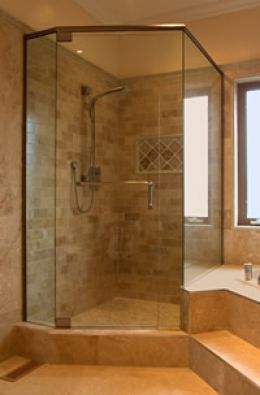 Small Bathroom Design on For Small Bathrooms 01 197x300 Corner Showers For Small Bathrooms