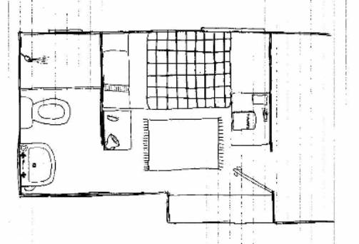 The Draft of Bathrooms Layout for Small Space