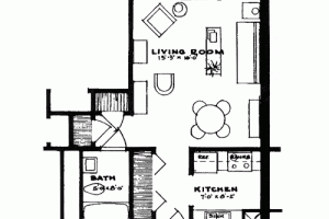 Small Studio Apartment Floor Plans