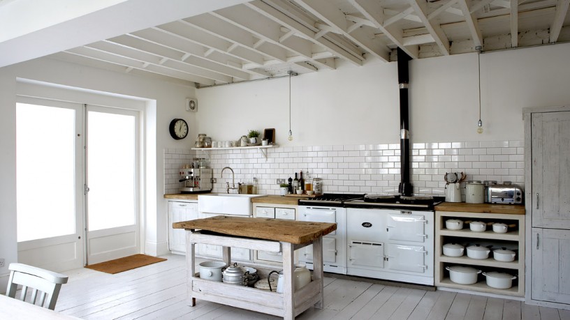 Awesome sharp white kitchen